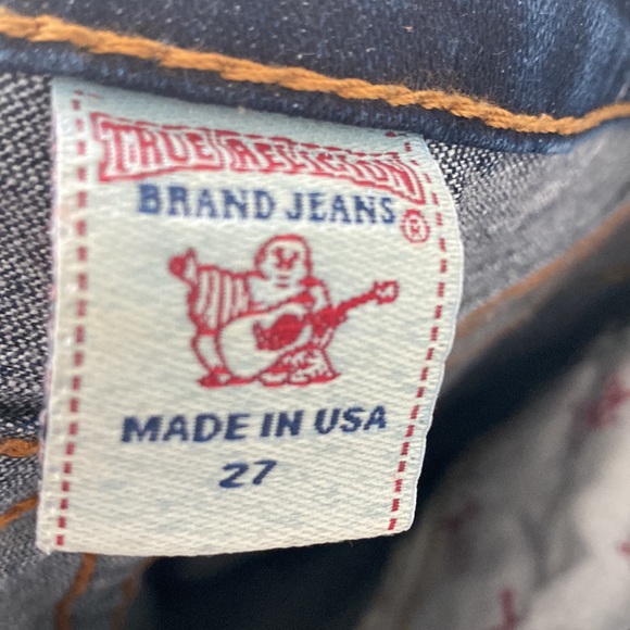 True Religion y2k jeans painted pockets excellent condition size 27 authentic - Picture 6 of 10